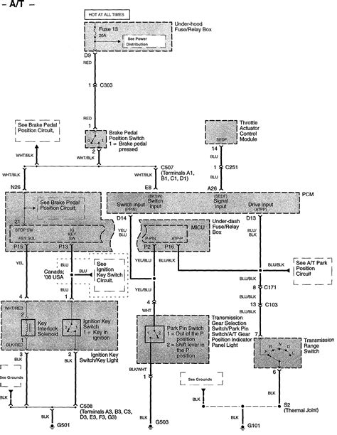 Acura TL 2008 Wiring Diagrams Key Interlock Carknowledge Info