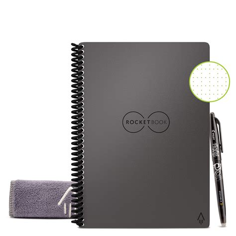 Rocketbook Core Smart Reusable Spiral Notebook, Executive Size Eco ...