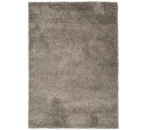 Tapis Salon Gris Fonc Uni Moelleux Poil Long Shaggy X Cm