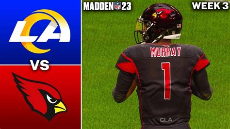 Rams Vs Cardinals Week Simulation Madden Gameplay Ps Youtube