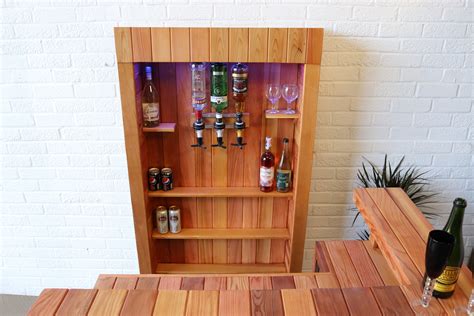 Cedar Wood Handmade Home Bar British Barman