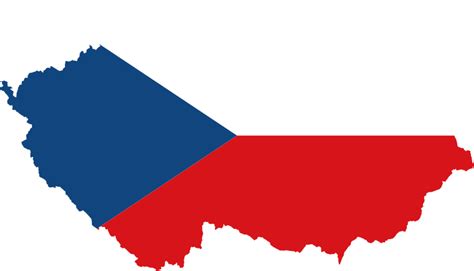 Czech Republic Map Flag - Openclipart