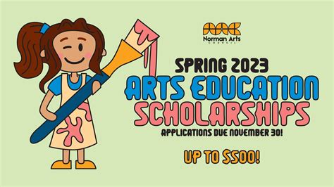 Spring 2023 Arts Education Scholarships Application Window Open through ...