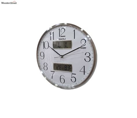 Buy Analog-Digital Clock - Analog Wall Clock with Digital Date, Time ...