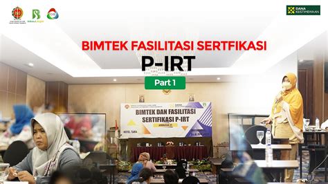 Program Fasilitasi Sertifikat Pirt Bagi Umkm Gratis Youtube