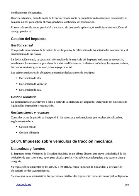 Derecho Financiero Y Tributario Ii Compress Bonificaciones