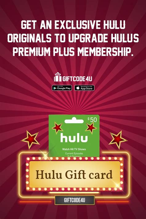 Get a Hulu Gift Card Online..! | Online gifts, Gift card, Tv shows current