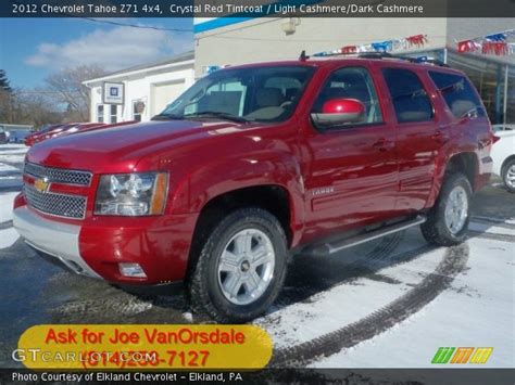 Crystal Red Tintcoat 2012 Chevrolet Tahoe Z71 4x4 Light Cashmere