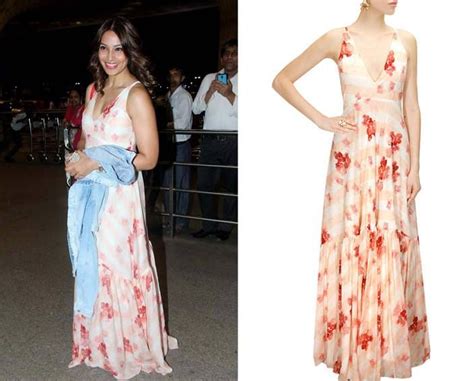 Get This Look Bipasha Basu Looks Ultra Chic And Stylish In A Floral Maxi Dress By Pernia Qureshi