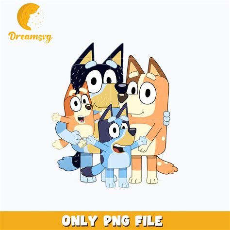 bluey  bingo family cartoon png dreamsvg store