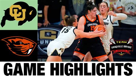 Colorado Vs Oregon State Highlights Ncaa Women S Basketball