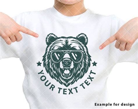 Bear With Sunglasses Svg Bear Wearing Glasses Svg Grizzly Bear Svg