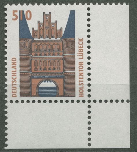 Bund 1997 Sehenswürdigkeiten SWK 1938 Ecke 4 postfrisch Briefmarken