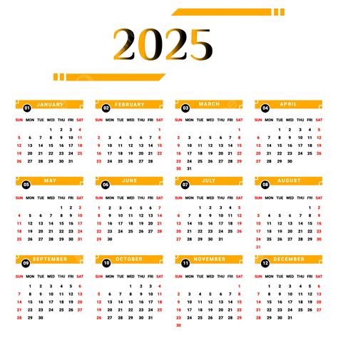 2025 Calendar Png Free Louis A Rhamby