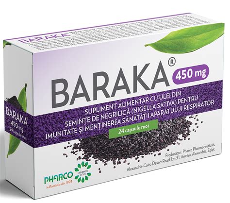 Baraka 450 Mg 24 Capsule Moi Pharco Dr Max Farmacie