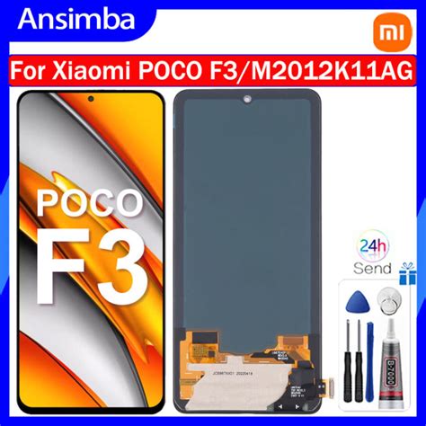 Ansimba 6 67 Oled Poco F3 Display Screen For Xiaomi Poco F3 M2012k11ag Lcd Display Digital