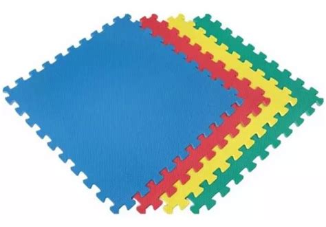 12 Planchas Piso Goma Eva Alfombra 60x60 Colores Surtidos Cuotas Sin