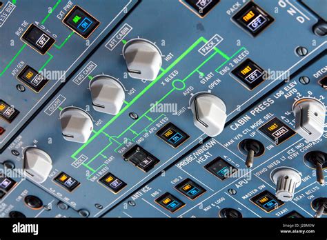 Airbus A320 Overhead Panel Mit Schalter Und Regler Für Die Steuerung