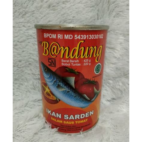 Jual Bandung Sardines In Tomato Sauce Sarden Dengan Saus Tomat 425 Gr