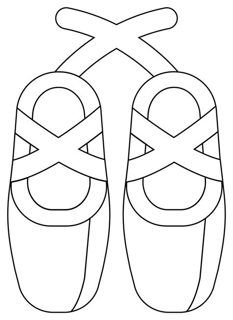 Ballet Shoes Coloring Page Colouringpages