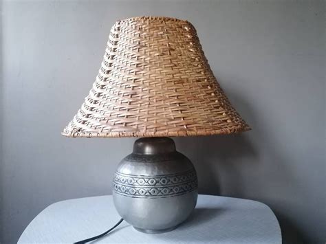 Vintage Ikea Lamp Mushroom Lamp Ikea Tafellamp Rotan Lamp Vintage