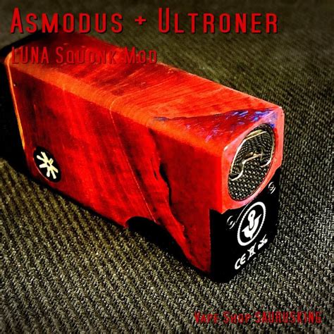 Asmodus Ultroner Luna Squonker Box Mod Stabilized Wood