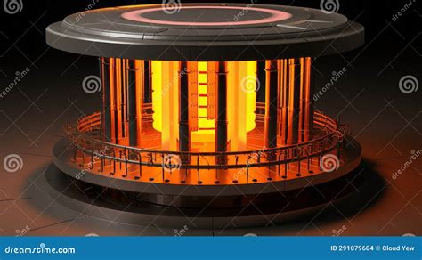 Nuclear Reactor Core without Fuel Rods Stock Illustration ...