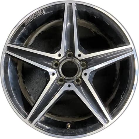 FRONT AMG MERCEDES BENZ Machined Black C Class OEM Wheel 18 Rim 85372B