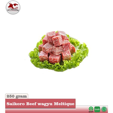 Jual Saikoro Beef Wagyu Meltique Saikoro Beef Cubes Gram Shopee