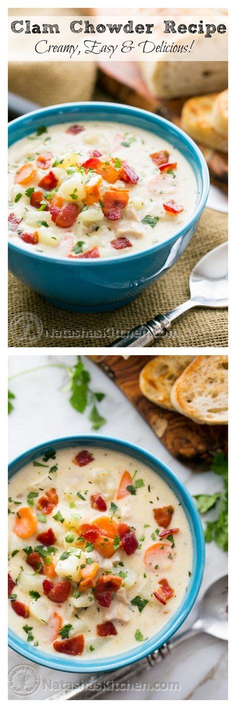 Favorite New England Style Clam Chowder Recipe Serve With Fresh Crusty