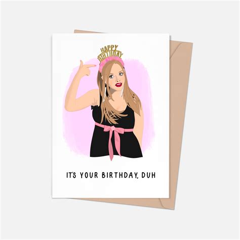 Its Your Birthday Duh Card Glamfetti