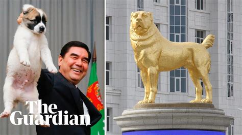 Turkmenistan Leader Reveals Golden Monument To Favourite Dog Breed