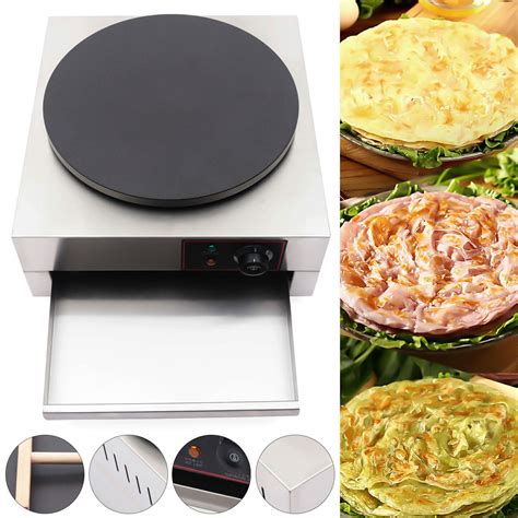 40cm 16 Crepe Maker Pancake Machine Hotplate Nonstick Griddle