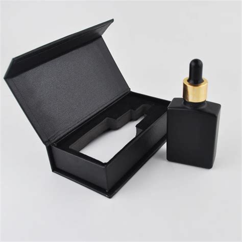 5ml 10ml 20ml 30ml 50ml Matte Frosted Black Glass Dropper Essential Oil Bottles With Paper