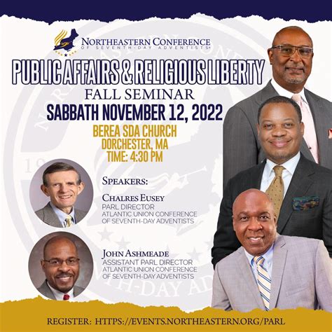 Public Affairs And Religious Liberty Fall Seminar Northeastern Conference Of Seventh Day