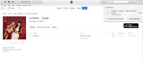 Ana Mena Gale La Raz N Single Itunes Plus M A Itd Music