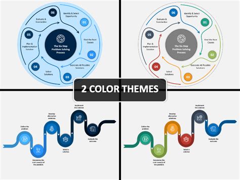 Six Step Problem Solving Model Powerpoint And Google Slides Template