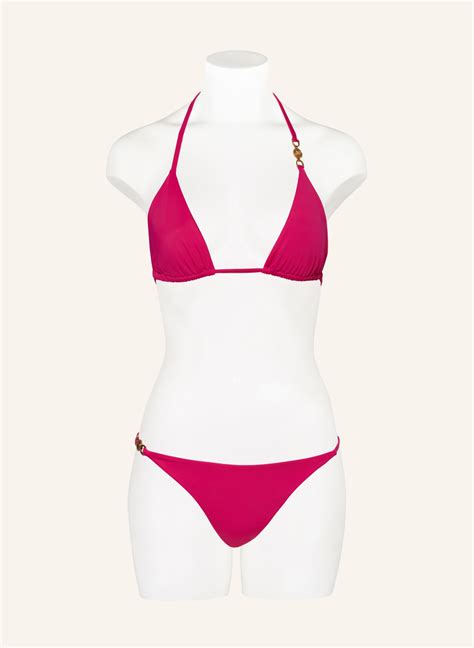 Versace Triangel Bikini Hose In Fuchsia Pink