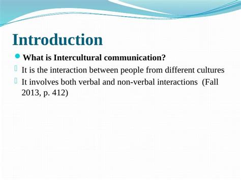 Intercultural Communication: Theory, Examples, and Practices