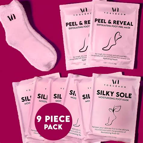 Amazon.com: Foot Mask Spa Kit (Pack of 8) -2x Foot Peeling Mask + 6x