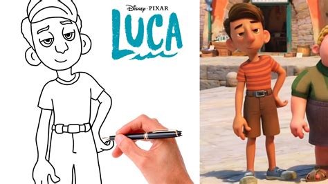 How To Draw Guido From Luca New Disney Movie