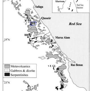 Location Map Of The Study Area Inset The Distribution Of Ophiolitic