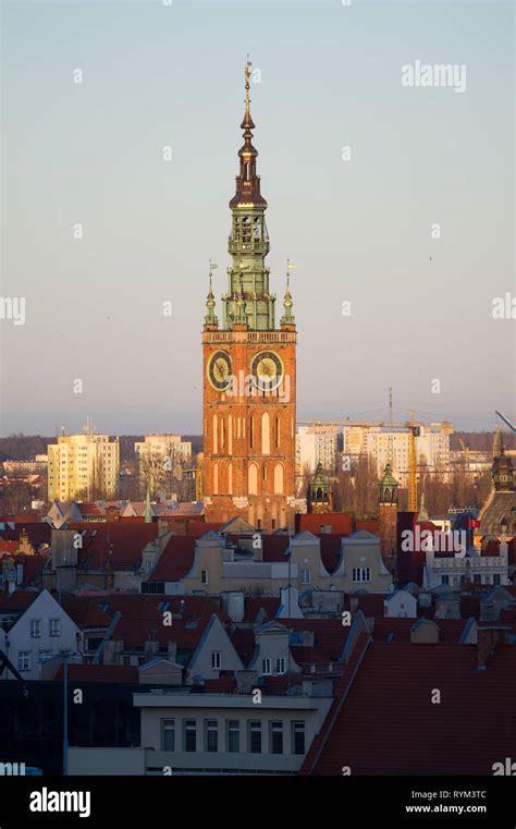 Gothic Ratusz Glownego Miasta Main Town Hall In Main City In Historic