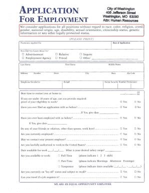 Fillable Online COW Application Fax Email Print PdfFiller