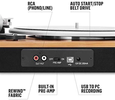 House Of Marley Platine Vinyle Stir It Up Tourne Disque Avec Pr Ampli