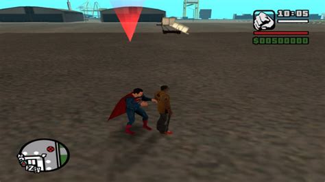 GTA San Andreas Boss Superman Attack Super Power Mod - GTAinside.com