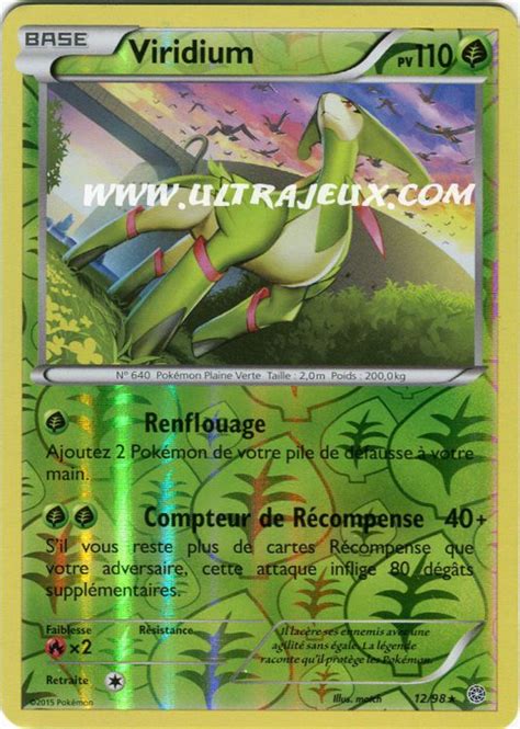 Viridium R Carte Pok Mon Cartes L Unit Fran Ais Ultrajeux