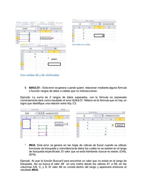 6errores De Excel Pdf