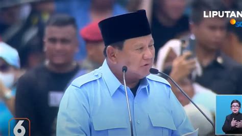 Massa Yang Hadir Di Kampanye Akbar Nyaris Ribu Prabowo Minta Maaf