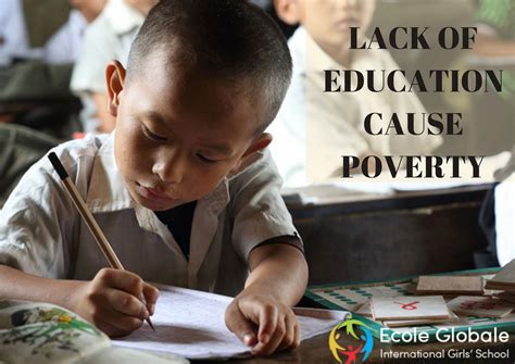 How does the lack of education cause poverty?